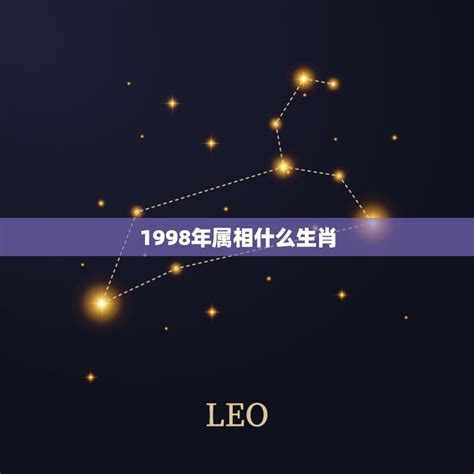 1998年属|1998年属什么生肖 